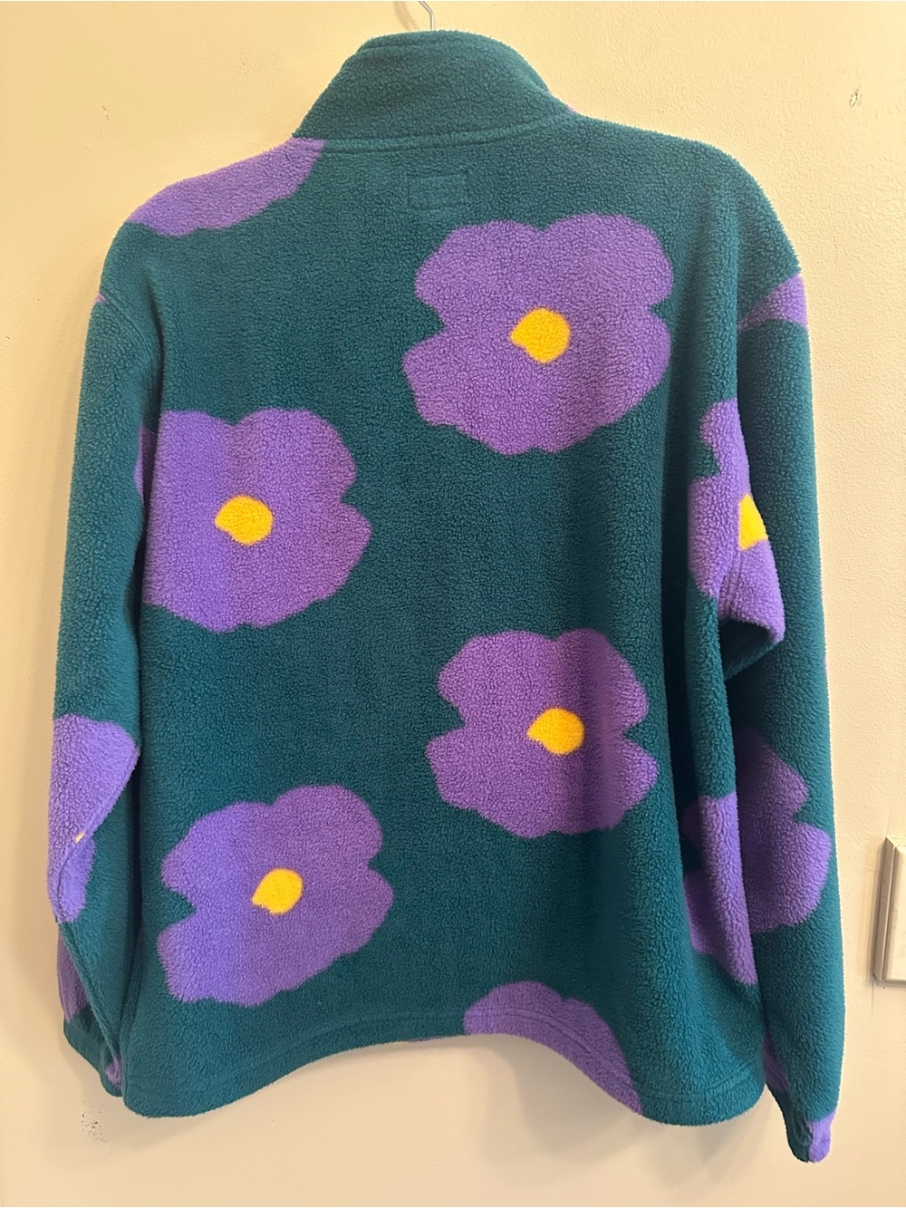 Obey‎ Men’s Streetwear Boho Floral Half-Zip Fleece size Medium - Picture 3 of 13